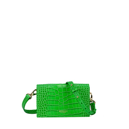 Bahar Mini Green Croco