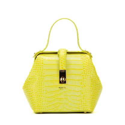 Mahtab Bright Yellow Croco