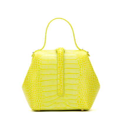 Mahtab Bright Yellow Croco