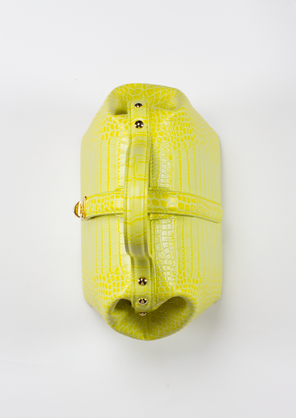 Mahtab Bright Yellow Croco